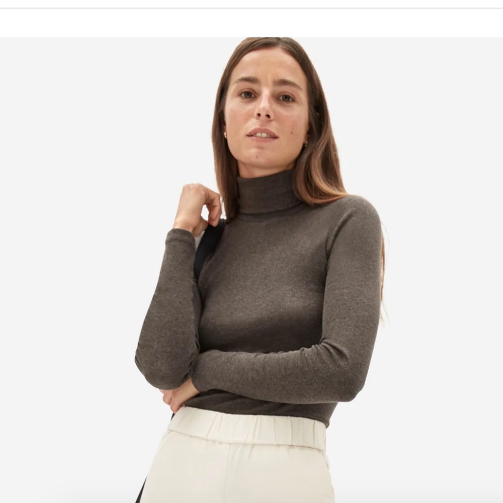 Everlane - Pima Micro-Rib Turtleneck